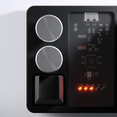 Macropad MK-01 Black, top view